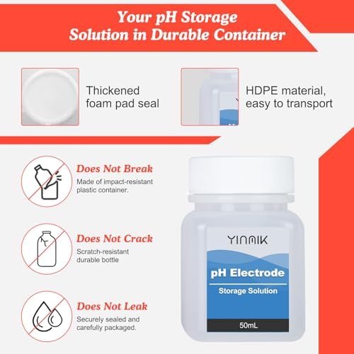 YINMIK pH Storage Solution 3M KCL Buffer Solution pH Probe Storage Liquid - Image 5