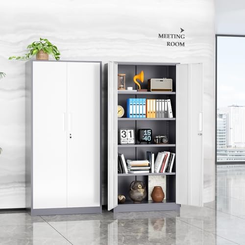 SUNCROWN 72" Metal Storage Cabinet - Image 4