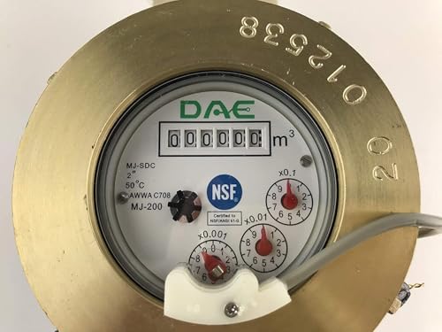 DAE MJ-200m 2" NSF61 Non Lead Potable Water Meter, Cubic Meter, Pulse Output + - Image 4