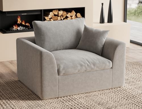 ohllob 48.6" Single Sofa, Small Boneless Couches by Ohllob