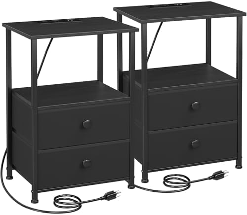 LOAKEKEL Nightstands Set of 2, Night Stand by LOAKEKEL