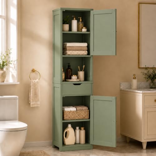 Walsunny Tall Bathroom Storage Cabinet by Walsunny
