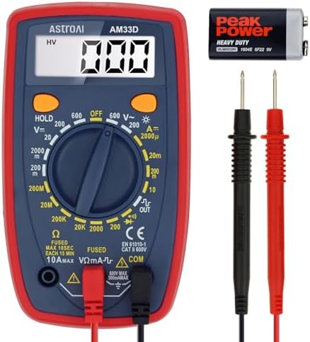 AstroAI Digital Multimeter Tester 2000 Counts by AstroAI