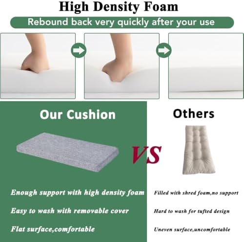 Piano Bench Cushion 40x14 Inch for Indoor - Image 5