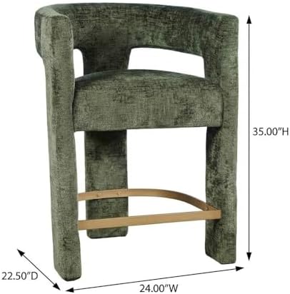 Jofran Gwen Forest Upholstered Counter Stool - Image 3