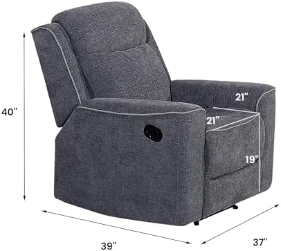 Betsy Furniture Soft Microfiber Manual Reclining Sofa Set, Sofa w/Dropdown Table - Image 4