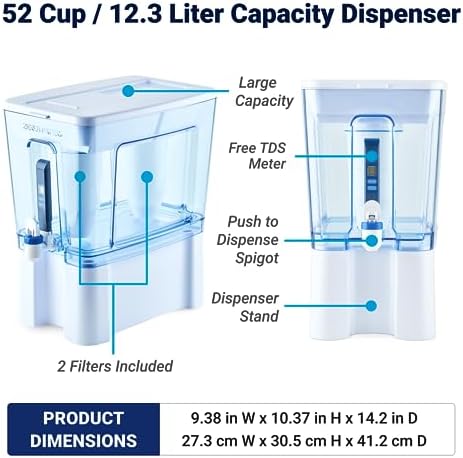 ZeroWater 52-Cup Large Water Filter Dispenser Removes PFOA/PFAS ​ - Image 4