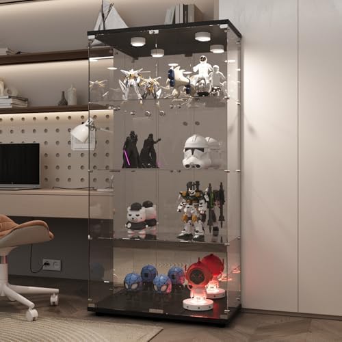 LFT HUIMEI2Y 4-Tier Glass Cabinet by LFTHUIMEI2Y
