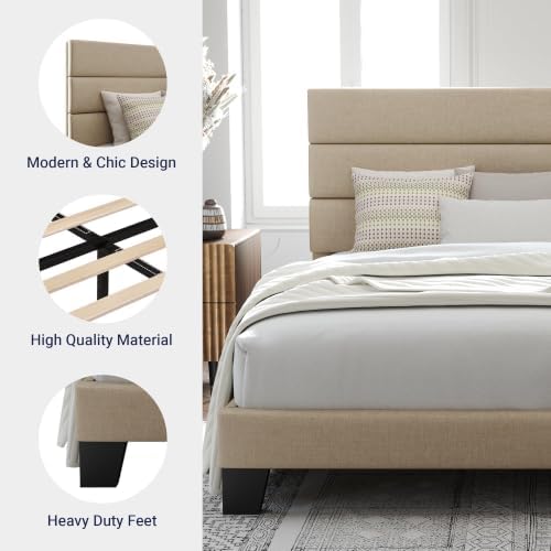 Allewie Cal King Size Platform Bed Frame - Image 6