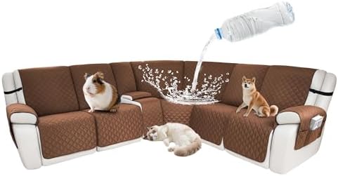 Waterproof Sectional Reclining Couch Covers L Shaped Recliner Sectional Sofa by ROFASVCO