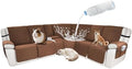 Waterproof Sectional Reclining Couch Covers L Shaped Recliner Sectional Sofa by ROFASVCO