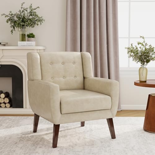 Accent Chair, Upholstered Armchair in PU Leather - Image 3