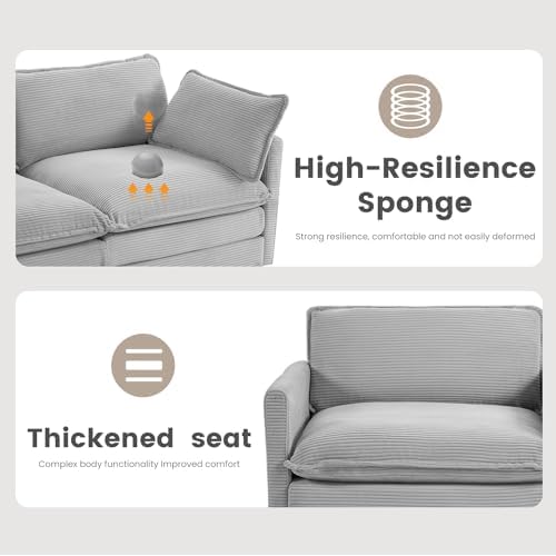 ROWHY 112'' Modular Sectional Cloud Couch - Image 6