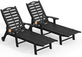 Ciokea Lounge Chair Outdoor Set of 2, 5-Position Adjustable Patio Lounge Chairs by CIOKEA