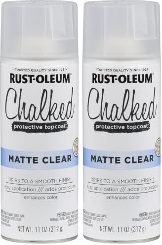 Rust-Oleum 302599 Chalked Ultra Spray Paint, 11 Ounce, Matte Clear by Rust-Oleum