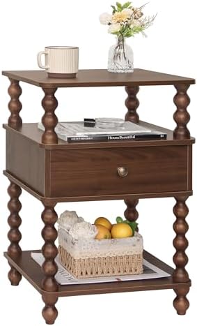 AWASEN Mid Century Modern Nightstand, Bedside Table by AWASEN