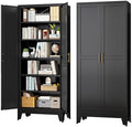 Black Metal Storage Cabinet by RISTERN