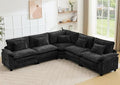Oversized Modular Sectional Sofa Set, Convertible Deep Seat Cloud Couch by Unknown