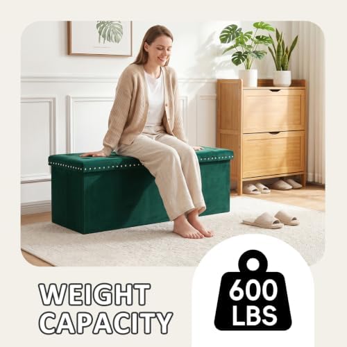 PINPLUS Folding Storage Ottoman Bench - Image 5