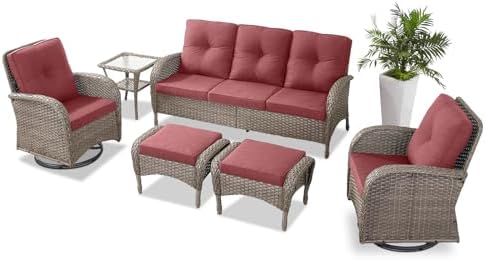Belord 6 Pieces Wicker Patio Furniture Set - Image 2