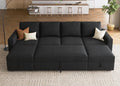 HONBAY Modular Sectional Sleeper Sofa Bed, Velvet Sectional Couch by HONBAY
