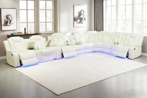Power Recliner Sectional Sofa Couch and Loveseat, Power Sectional Sofa Sets by LianHongDirect-Nervlox