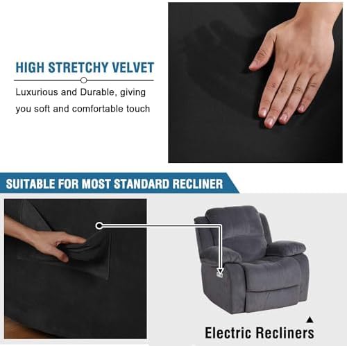 H.VERSAILTEX Stretch Recliner Slipcovers Recliner Chair Cover Sofa Furniture - Image 3