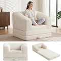 JUIKURY Convertible Sofa Bed, 3-in-1 Foldable Loveseat Couch by Unknown