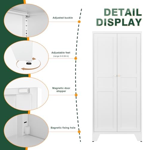 Letaya Metal Pantry Kitchen Storage Cabinet - Image 4