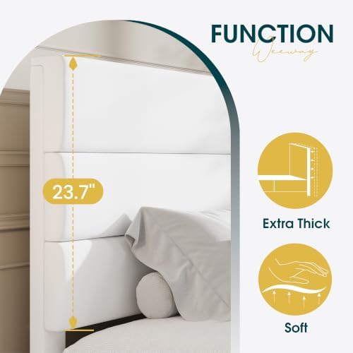 WEEWAY Twin Size Velvet Bed Frame - Image 4
