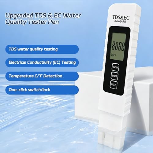 Water Tester for Drinking Water, 4 in 1 Digital TDS EC Temperature PPM Meter - Image 3