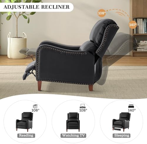 HULALA HOME Genuine Leather Recliner Chair - Image 3
