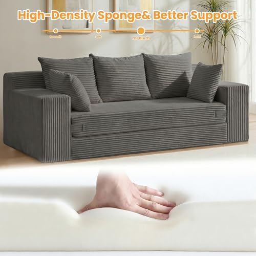 Boneless Couches 70 inch, 3 Seater Boneless Couch - Image 5