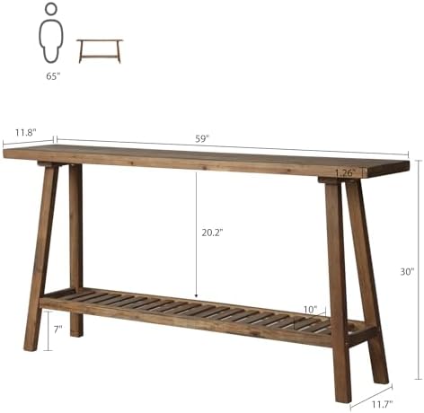 HOKYHOKY Reclaimed Solid Wood Console Table - Image 2