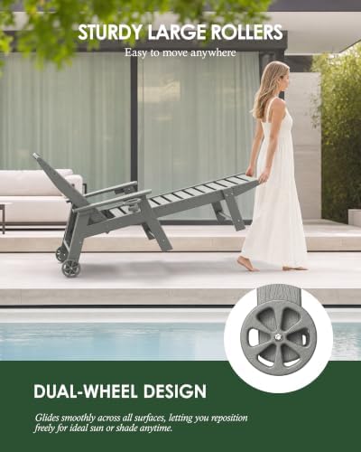 Chaise Lounge Outdoor Set of 2, Lounge Chair Outdoor - Image 6
