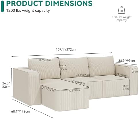 YITAHOME Oversized Cloud Couch Sectional Sofa - Image 2
