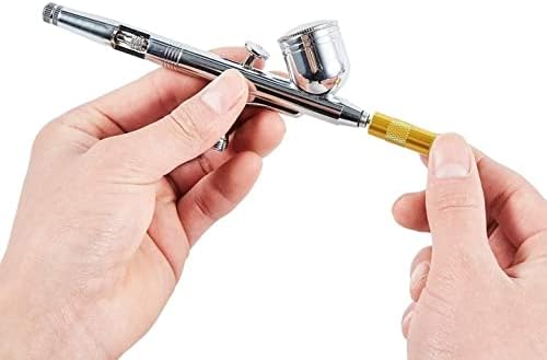 4 Set Airbrush Spray Gun Wash Cleaning Tools Needle Nozzle Brush Glass Cleaning Pot Holder