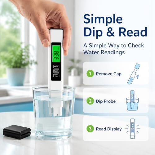 3 in 1 TDS Meter, EC/TDS/Temperature, Water Tester - Image 2