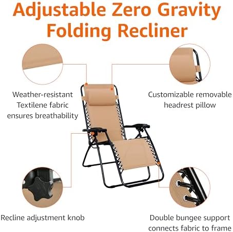 Amazon Basics Zero Gravity Lounge Chair - Image 4