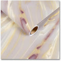 CRE8TIVE Matte Gold Pink Marble Contact Paper 12"x80" Liquid Marble Wallpaper by CRE8TIVE