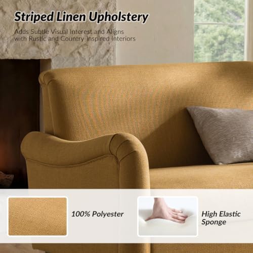 HULALA HOME 50.5" Farmhouse Loveseat Sofa, 2 Seater Sofa - Image 4