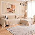 MYSKY HOME L-Shaped Sectional Couch Covers, L Shaped Couch Cover, 2 Pieces by MYSKYHOME