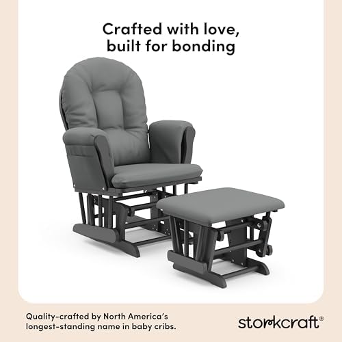 Storkcraft Premium Hoop Glider & Ottoman - Image 4
