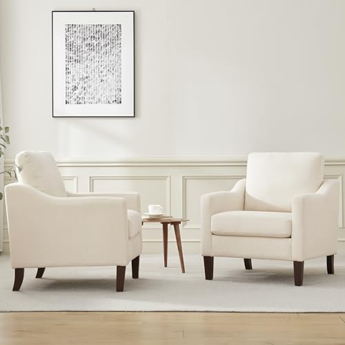 VKNOW Accent Chairs, Modern Upholstered Armchairs - Image 6