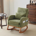 VINGLI Olive Chenille Rocking Chair Nursery by VINGLI