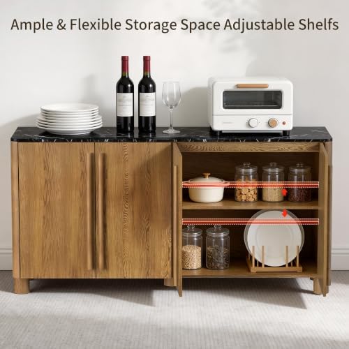 65" Sideboard Buffet Cabinet - Image 4