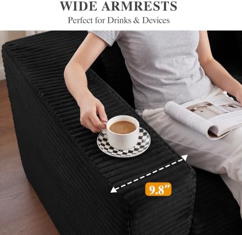 130" Modular Sectional Cloud Couch, U Shaped Sofa - Image 5