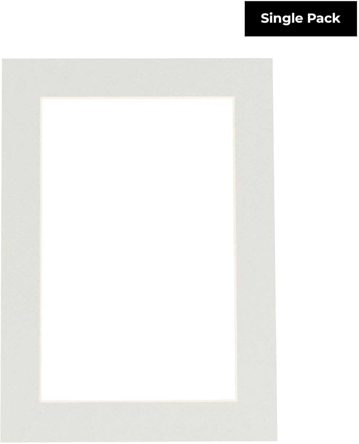 11x14 Mat for 8.5x11 Photo - Precut Grey Picture Matboard for Frames Measuring 11 x 14 Inches - Bevel Cut Matte to Display Art Measuring 8.5 x 11 Inches - Acid Free ONE MAT