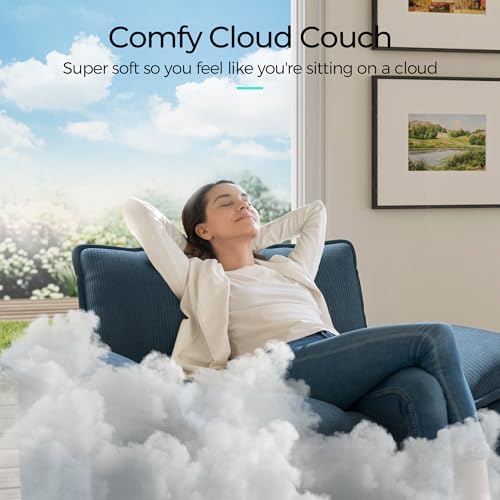 LINSY HOME Modular Sectional Sofa 5 Seat Couch Corduroy Cloud Couch - Image 5