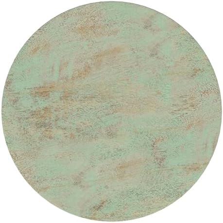 SIMPLIHOME Boyd 13" Wide Solid Wood Round End Table in Green Wash - Image 4